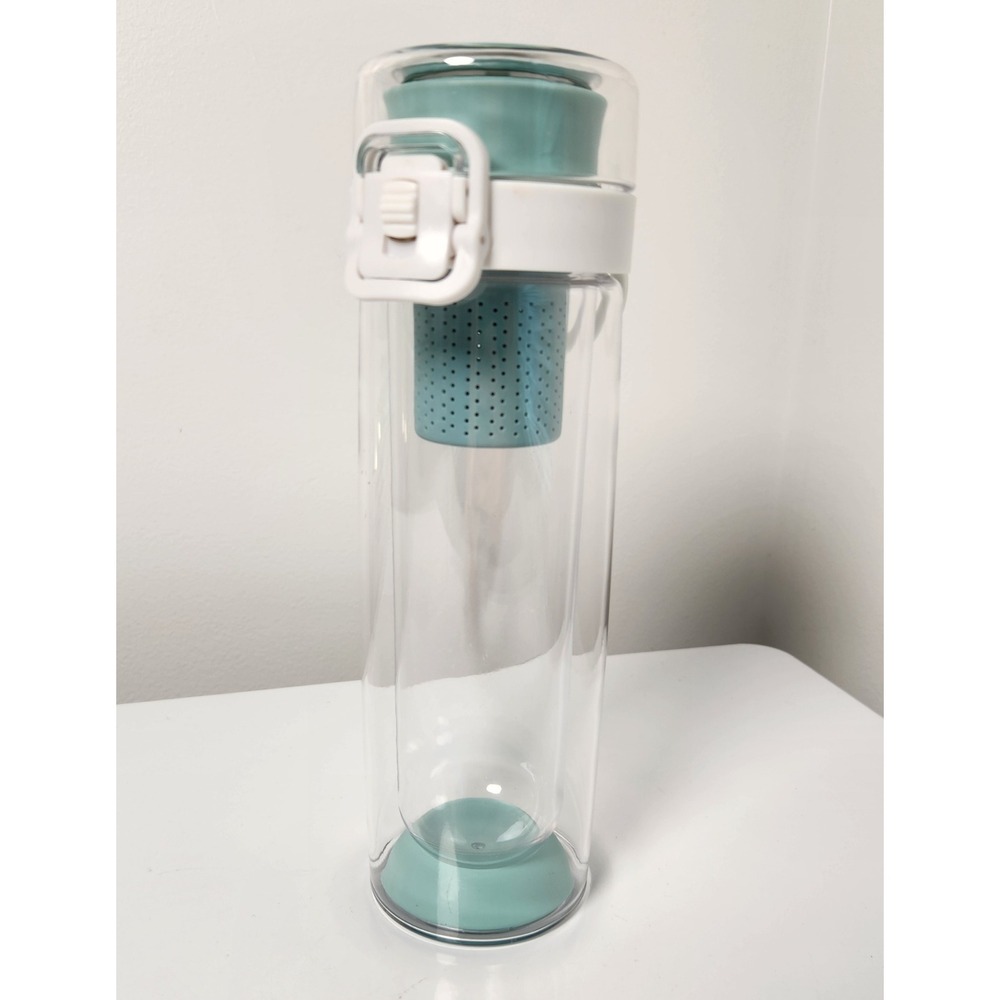 Mosi Tea Fruit Infuser Water Bottle Double Wall Loose Leaf Travel Plastic Cup